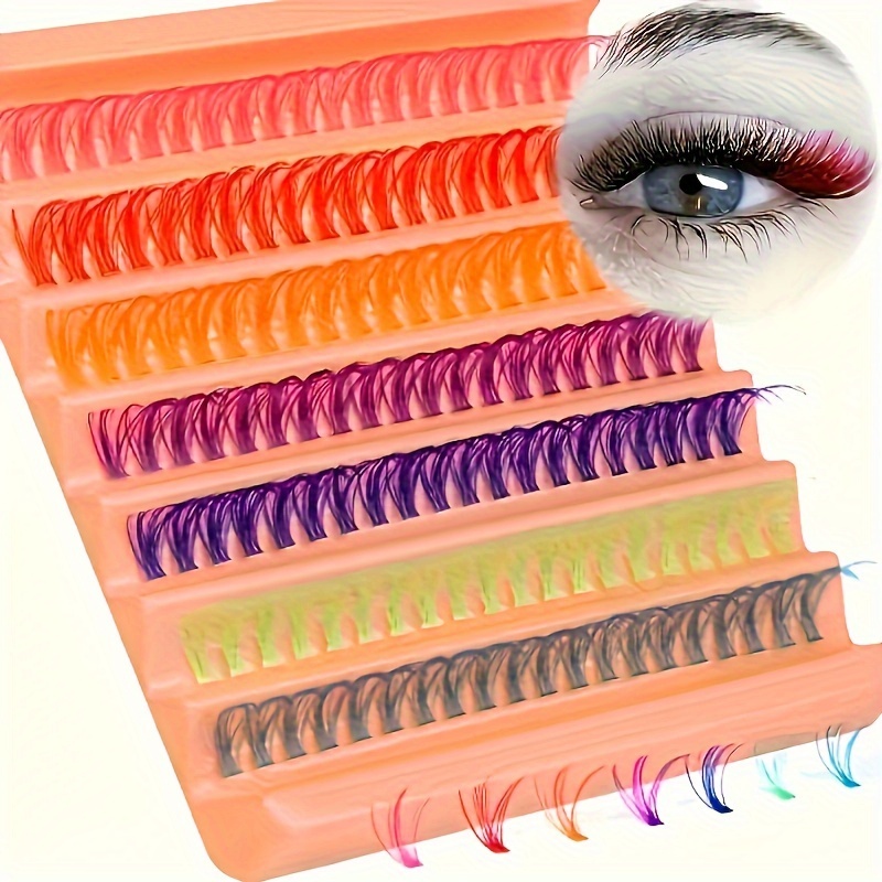 

140 14mm D Personal Bundle False Eyelashes Personal Diy Kit (7 )