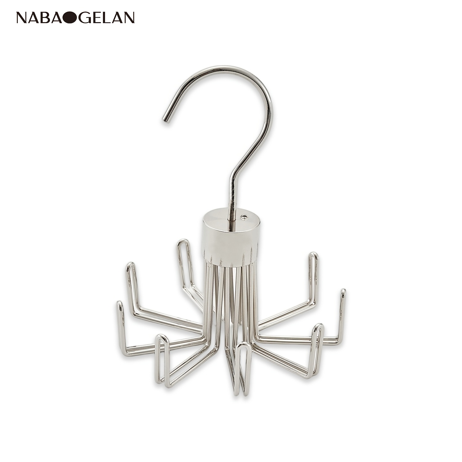 TEMU 360-degree Rotating Nine-claw Multi-functional Hook, A Wardrobe Hanger For Organizing Clothes, Bags, And Belts, And A Balcony Drying Rack. Can