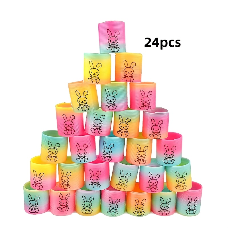 E-shop Geschenk für Sie/Ihn 12er/24er Häschen-Mini-Partybeutel mit süßen Hasen – Plastik-Multipack für Weihnachten, Geburtstag, Ostern, Valentinstag –