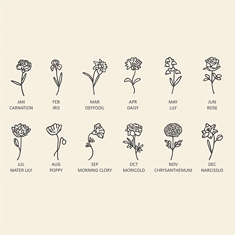 Personalized Birth Flower & Gemstone Necklace for Women