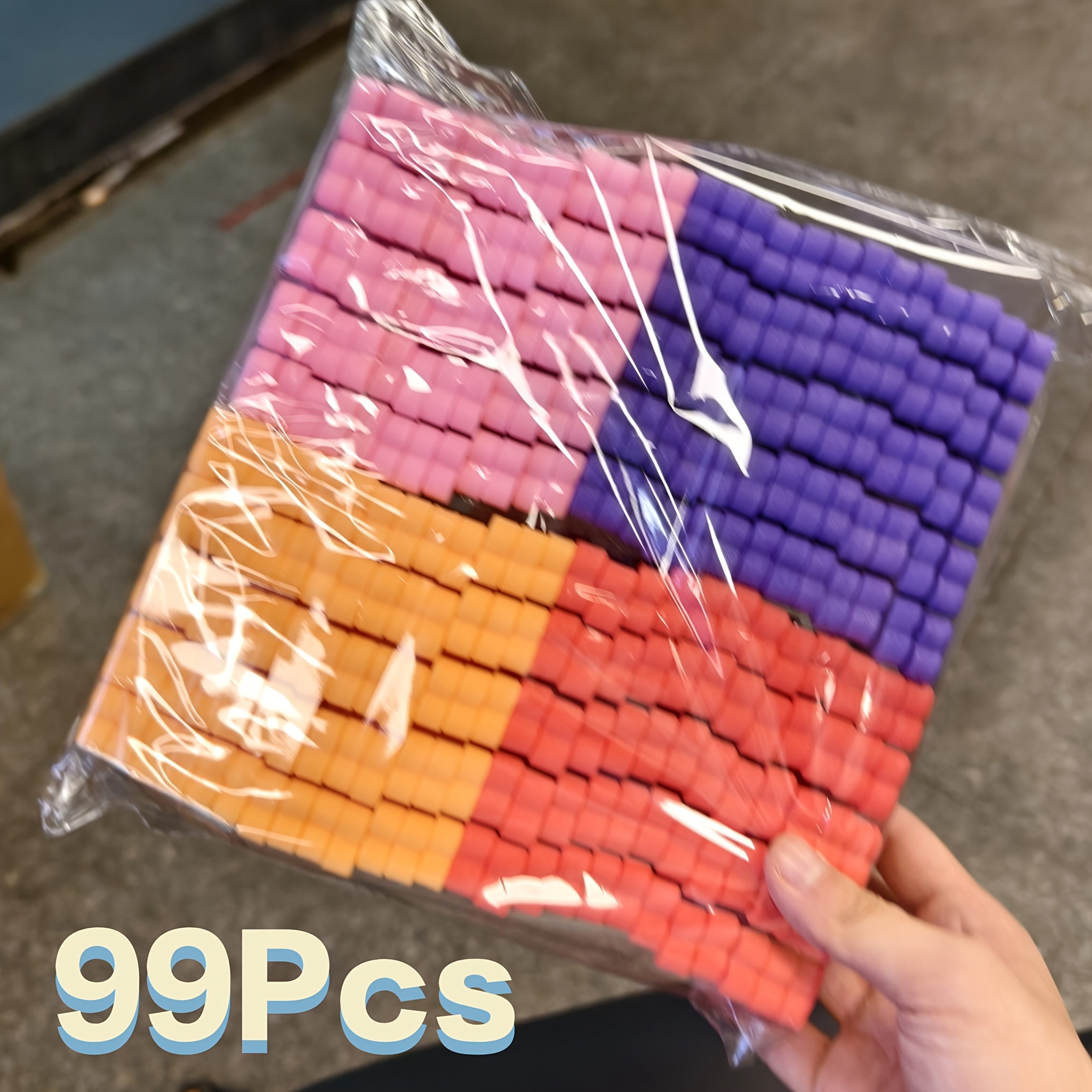 TEMU 99pcs Soft Sponge Toe Separators, Nail Art Accessories, Toe Spacers, Nail Practice Foot Pads, Nail Salon Tools, Sponge Toe Dividers