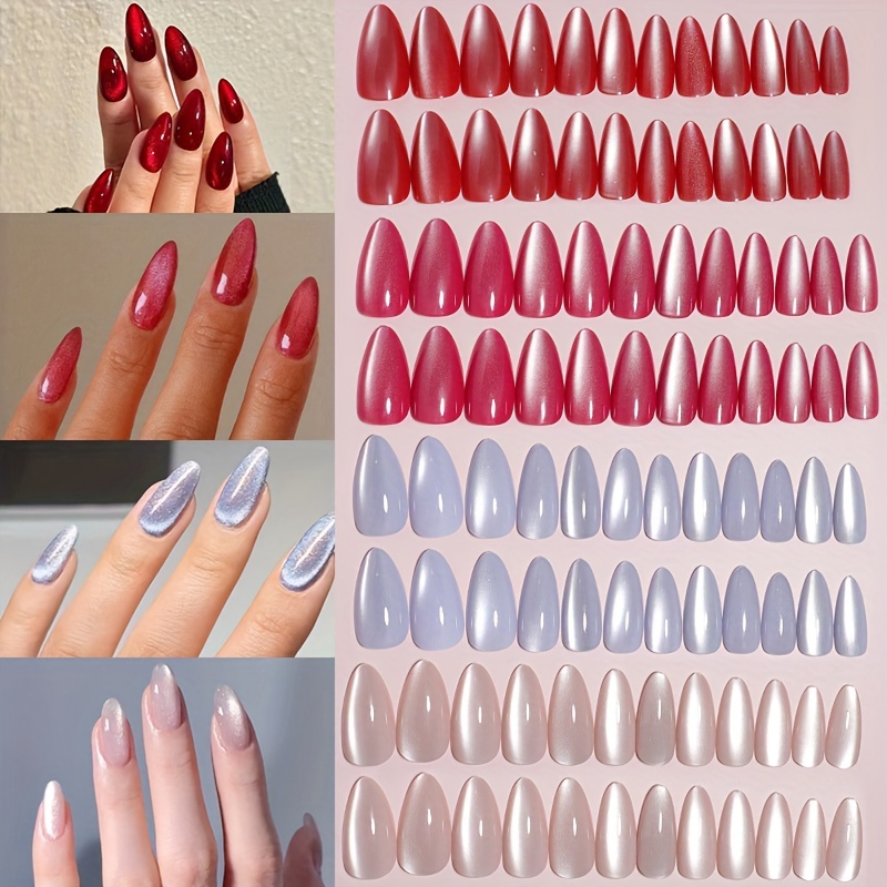 

96pcs Elegant Press-on Nails Set - Short Shape, In Shades - & Easy To Apply Fake Nail Kit For Women And Girls, Cute Nails