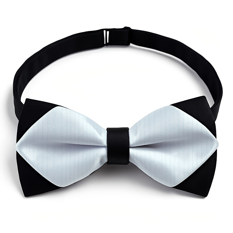 E-shop Herren Fliege mit Textur Tupfenmuster – Gewebtes Polyester mit 1200-Nadel-Gewebe, maschinenwaschbar, Retro-Stil, geeignet für Partys, Ostern,