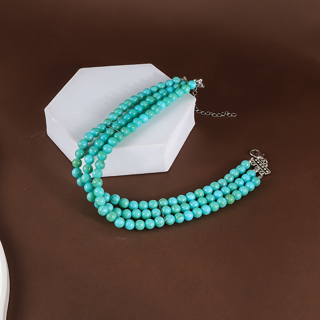 Boho 3 Layered Pendant Choker Necklace, Versatile Style