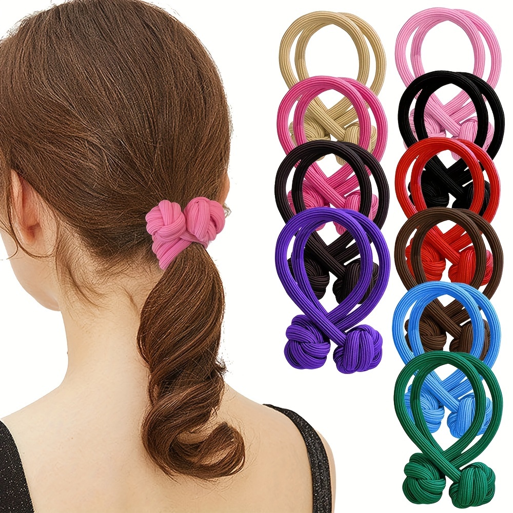 headband elastic nylon ponytail hair rope - Temu