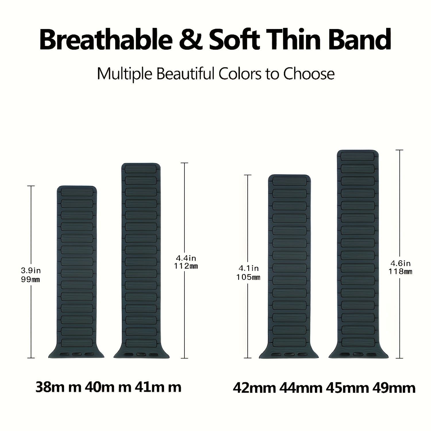 Magnetic Bands Compatible with Apple Watch Band 49mm 46mm 45mm 44mm 42mm 41mm 40mm 38mm Women Men, Sport Strap for iWatch Ultra 2 Series 10 9 8 7 6 SE 5 4