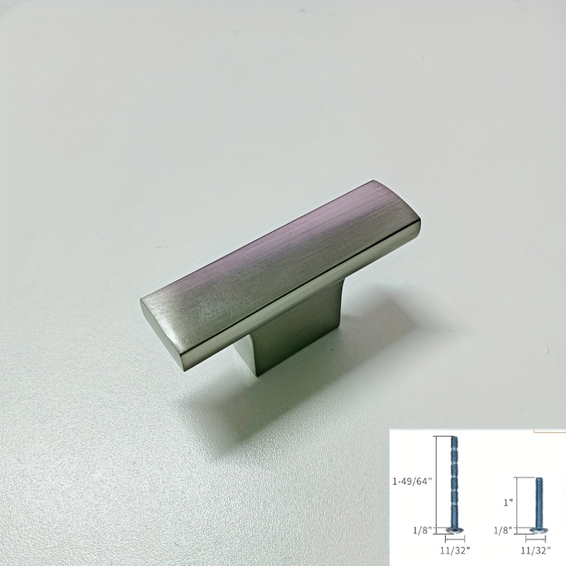 TEMU 1pc, Modern Minimalist Black Cabinet Door Handle Golden Wardrobe Cupboard Shoe Cabinet Hardware Handle Chrome-colored Cabinet Door Handle