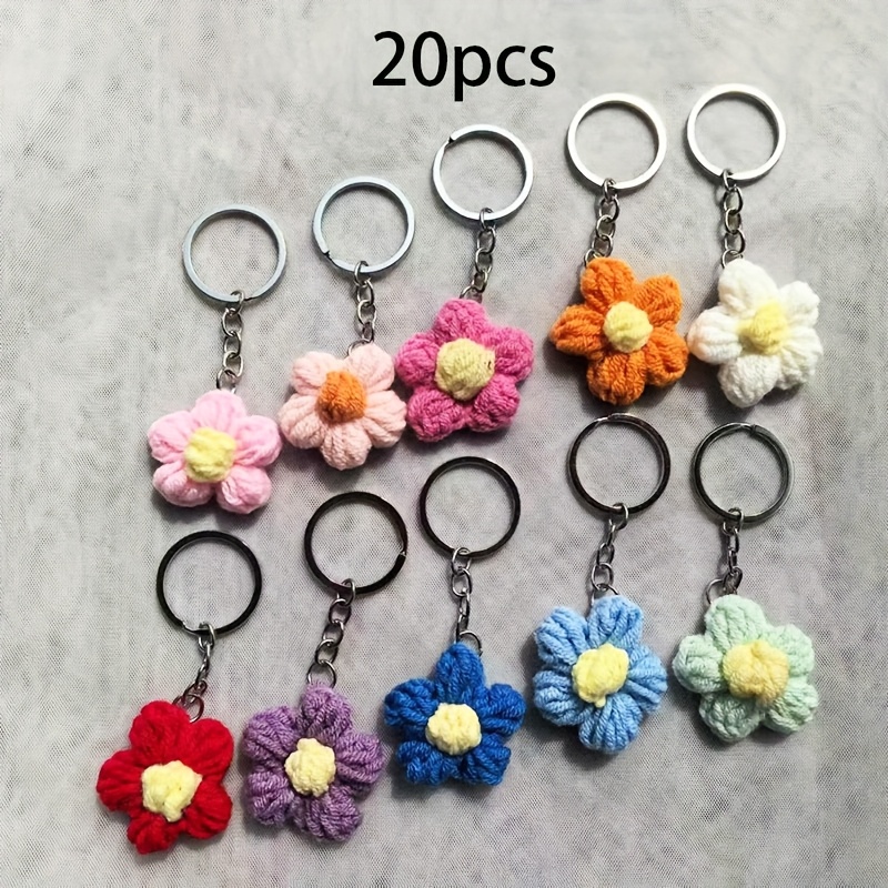 5/10/20pcs of Simple And Stylish Handmade Wool Keychain Accessories for  Mobile Bags, with Random