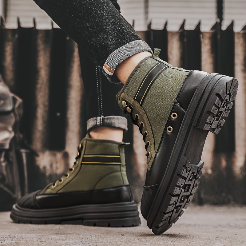 botas hombres estilo moda casual preppy color Temu Colombia