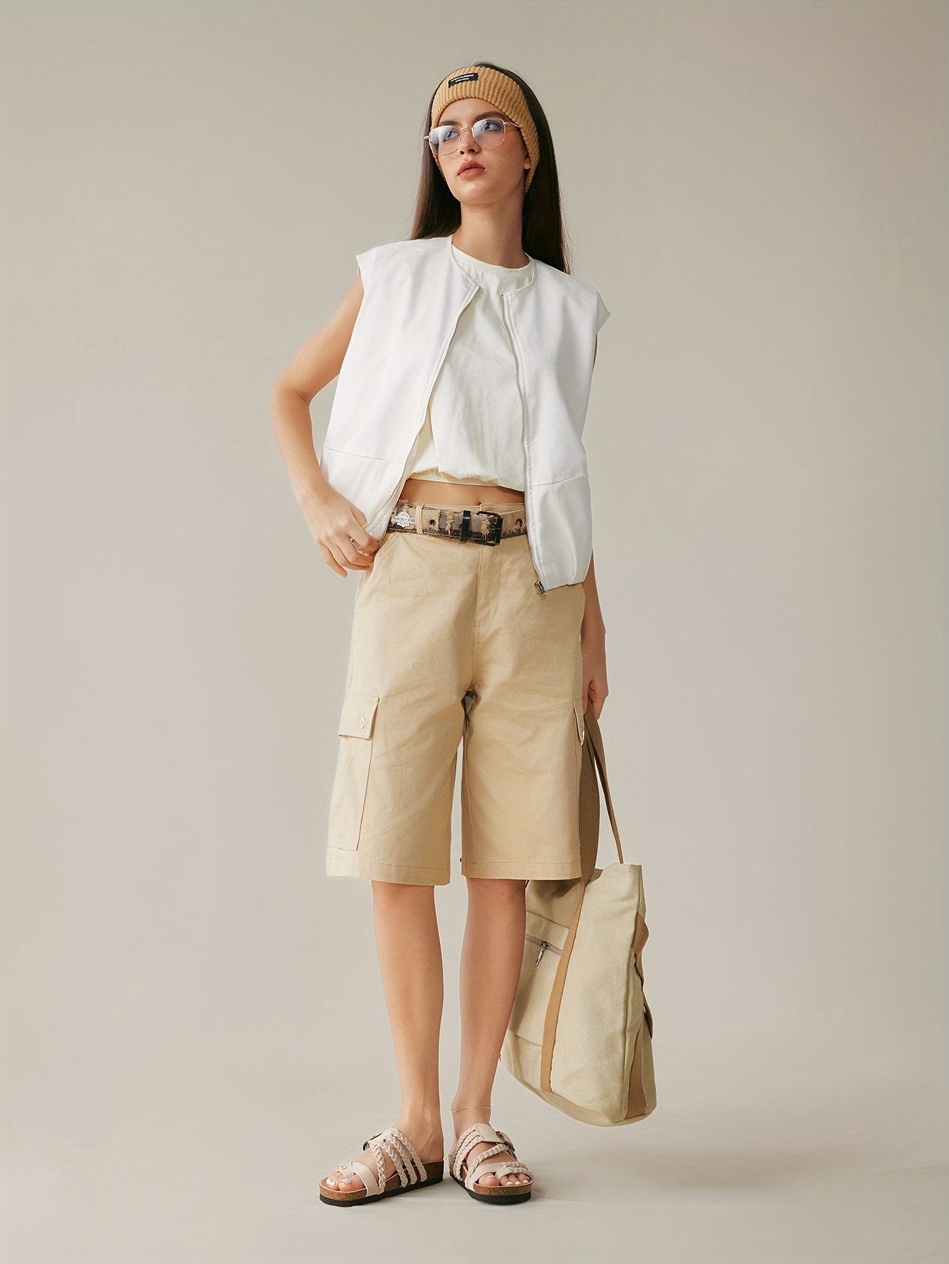 womens woven flat sandals with wood shavings soft sole suitable for   and outdoor wear women shoes details 1