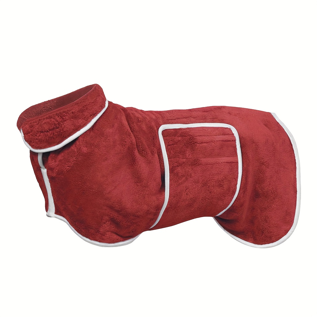 TEMU Dog Bathrobe, Quick Drying Super Absorbent Dog Robes For After Bath, Dog Winter Coat, Super Absorbent Dog Sweater, Dog Bathrobe Towel Drying