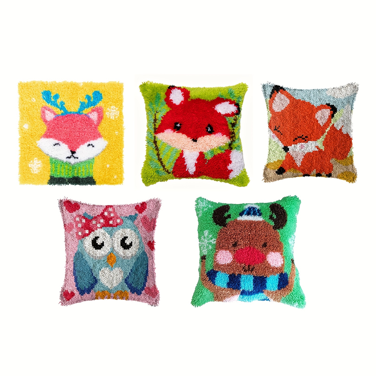 cartoon cats pattern mat cushion Crocheting latch hook kits rug