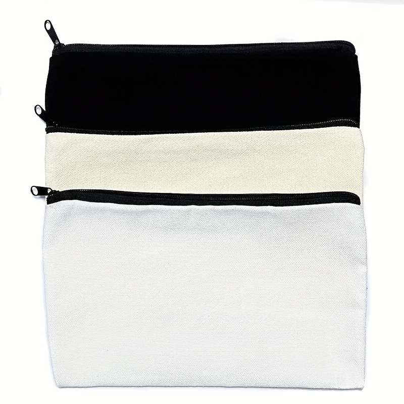 Bolsas de tela para pintar 18 unidades DIY en blanco de tela estuche de  20,8 x 12 cm estuche para pintar bolsa de tela para pintar para trabajo