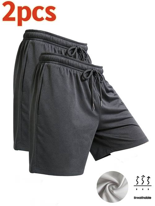 2pcs set of breathable sweat absorbing shorts with a luxury friendly and simple yet stylish