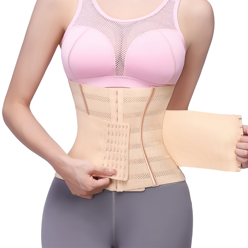 Women'S Workout Waist Trainer Belt, Double Layer Adjustable Waist Trimmer, Corset Waist Trainer Belt, Shapewear Tummy Control, Sweat Waist Trainer Belt, Waist Trainer Body Shaper, Waist Trainer, Body Shaper, for Weight Loss, Shape Curve Contour