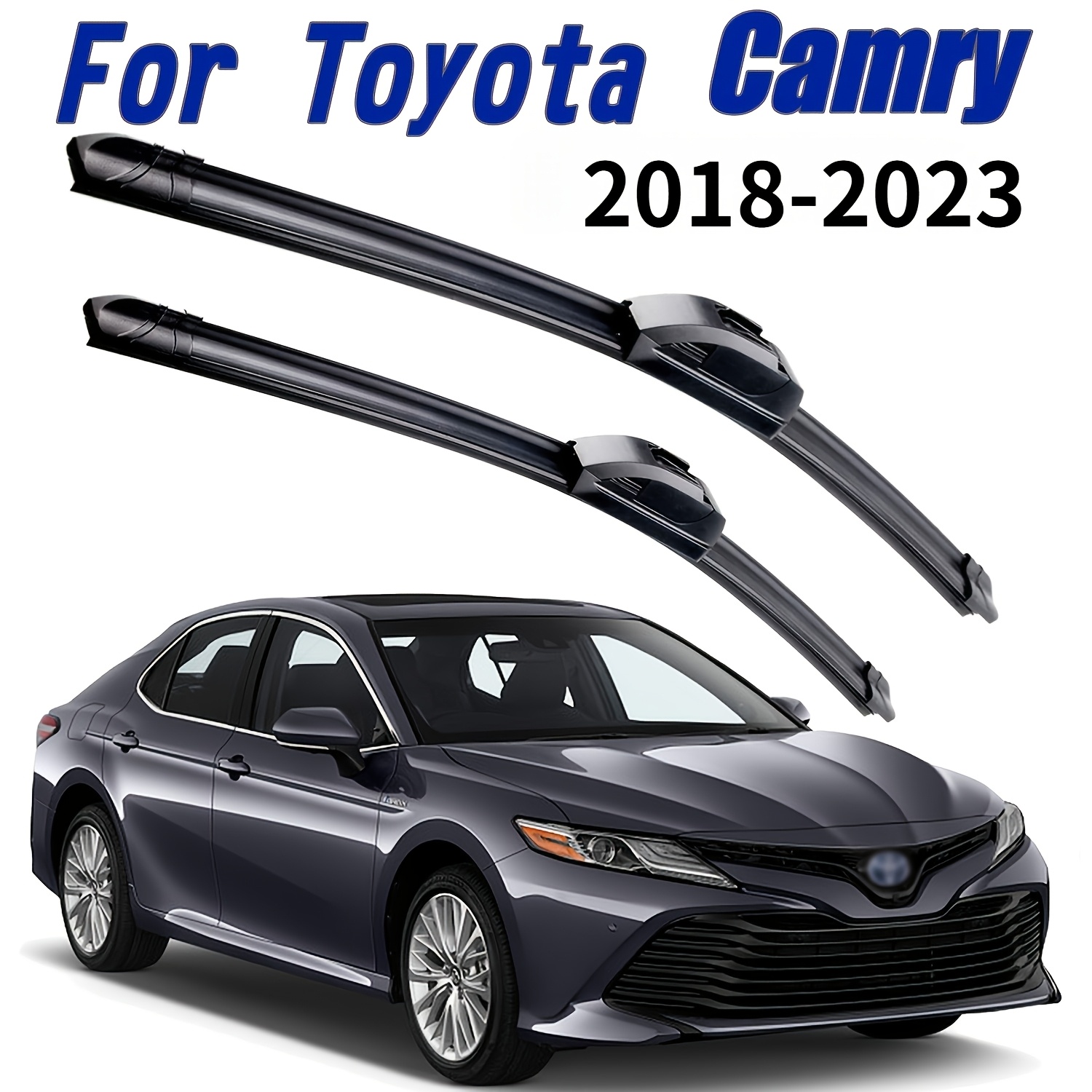 TEMU 2pcs Car Wiper For Camry Xv40 Xv50 Xv70 Windshield Front Wiper Blades Brushes And Additions 2006-2023 2020 2021 2022