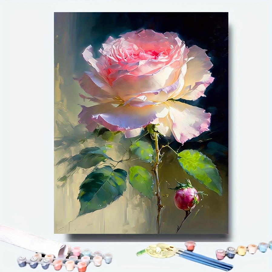 

1 Pcs Adult Diy By Kit For Adults: Blossom Painting Set 16x20 - For , Father's Day, Christmas, Day - Art Decor