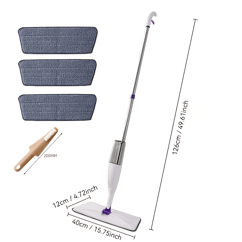 TEMU Ultra-large Capacity Spray Mop - No Manual Operation Required, Multi-functional Dry And Wet Mop, Automatic Watering, Suitable For Household And