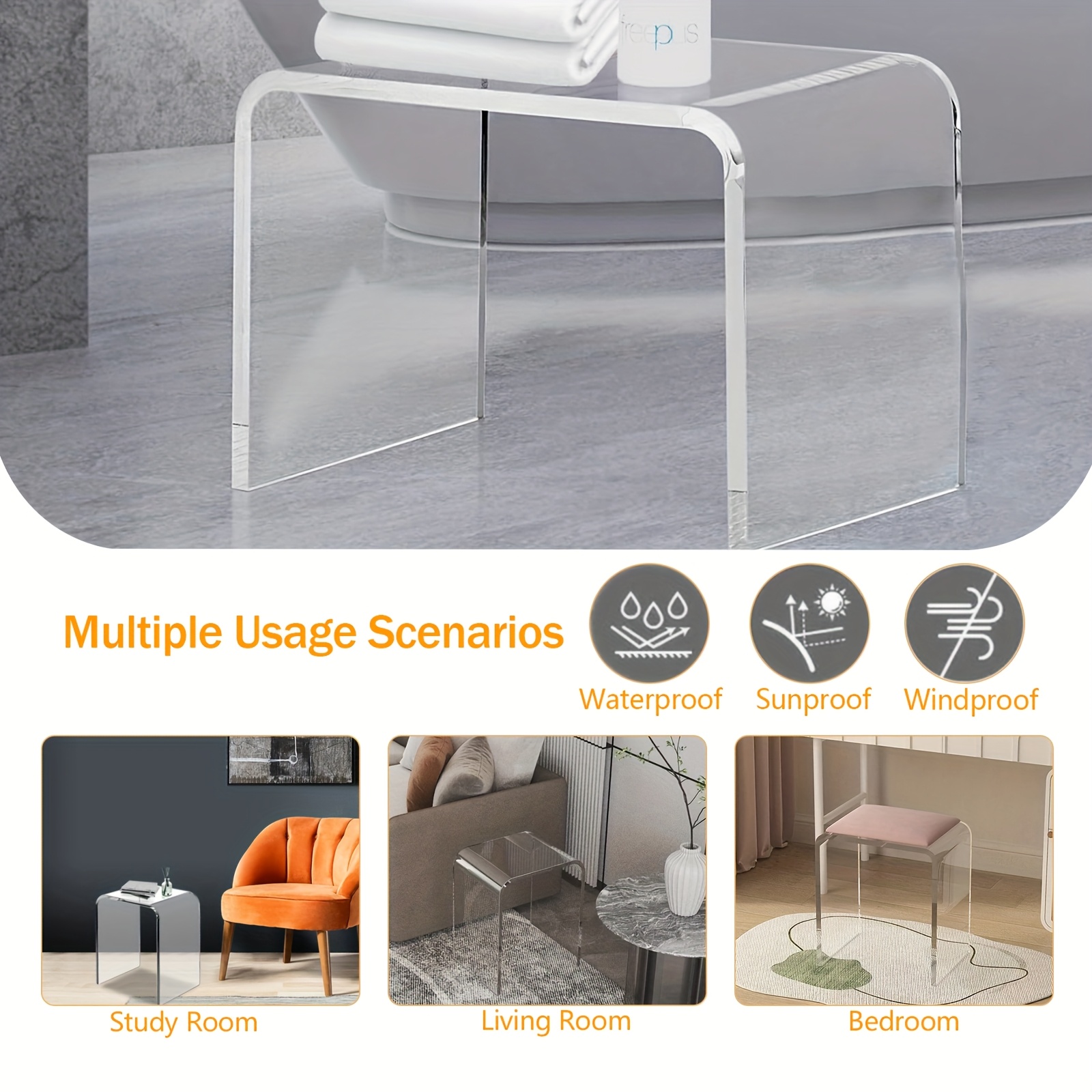 1pc transparent acrylic shoe bench stylish space saving ideal for entryway organization no assembly needed 27 high 3 2 cubic feet capacity entryway shoe storage modern shoe rack durable construction shoe storage organizer shoe storage organizer shoe storage organizer details 1