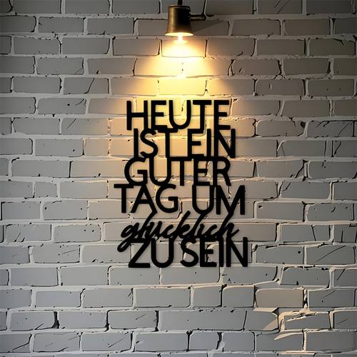 1pc of german inspirational quote metal wall is a decorative wall hanging durable for indoor outdoor home decor suitable for living room bedroom office housewarming gifts motivational gifts