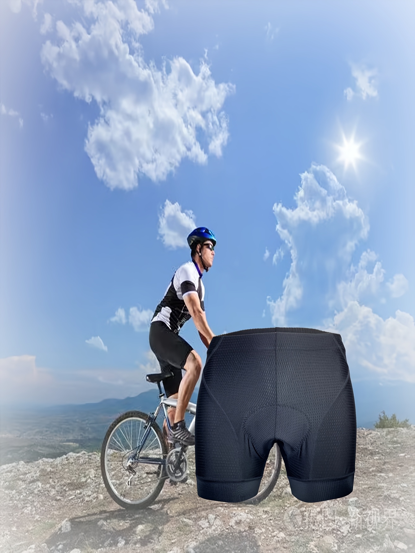 Herren Fahrradshorts Mit Gel-Polster  Sommer MTB Hose  Gepolstert, Gre  30-40 Gore Bike Wear Hose