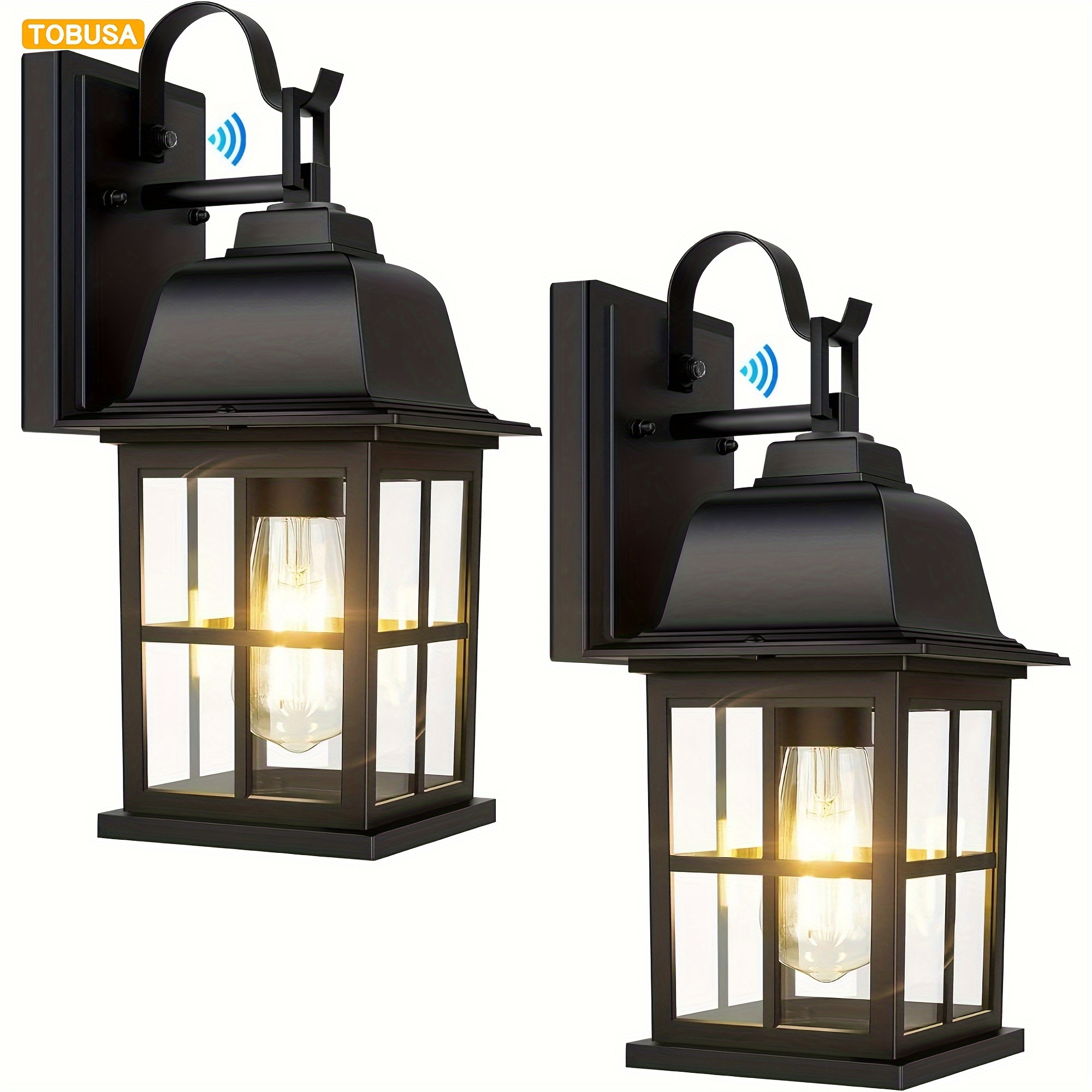 

Tobusa 2-pack Outdoor Wall Lights, Exterior Light Fixtures With , 100% Anti-rust Aluminium Outside Black Wall Lanterns, Outdoor Wall Sconces For Porch Patio House Garage