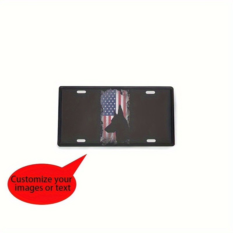 

Customized Picture Car License Plate Set Car Exterior Accessories License Plate Decoration