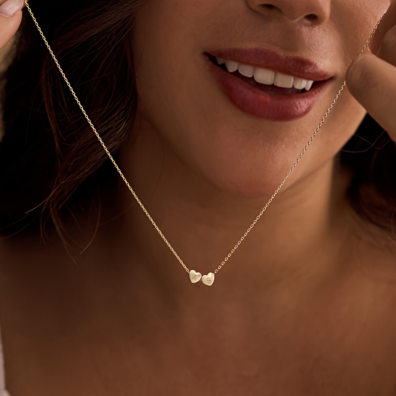 Custom Initial Heart Necklace — Meaningful Gift for Women