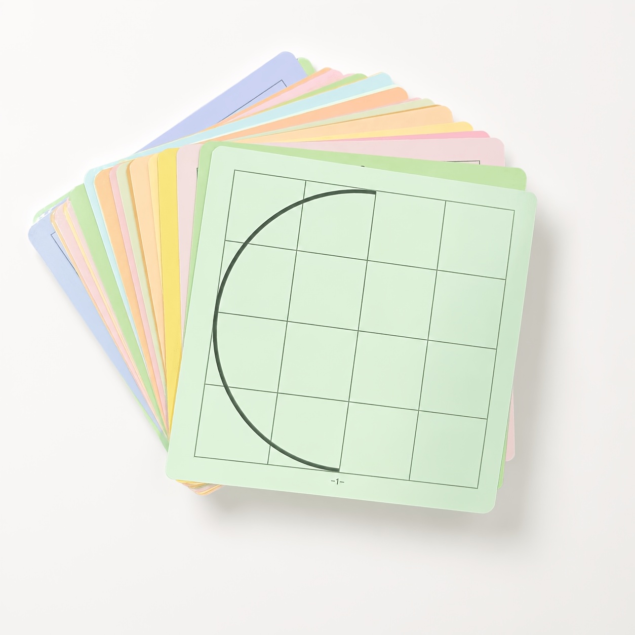 TEMU Carte da 24 pagine per l'allenamento artistico del controllo della penna per bambini, flashcard riutilizzabili per ricalco simmetrico a griglia,