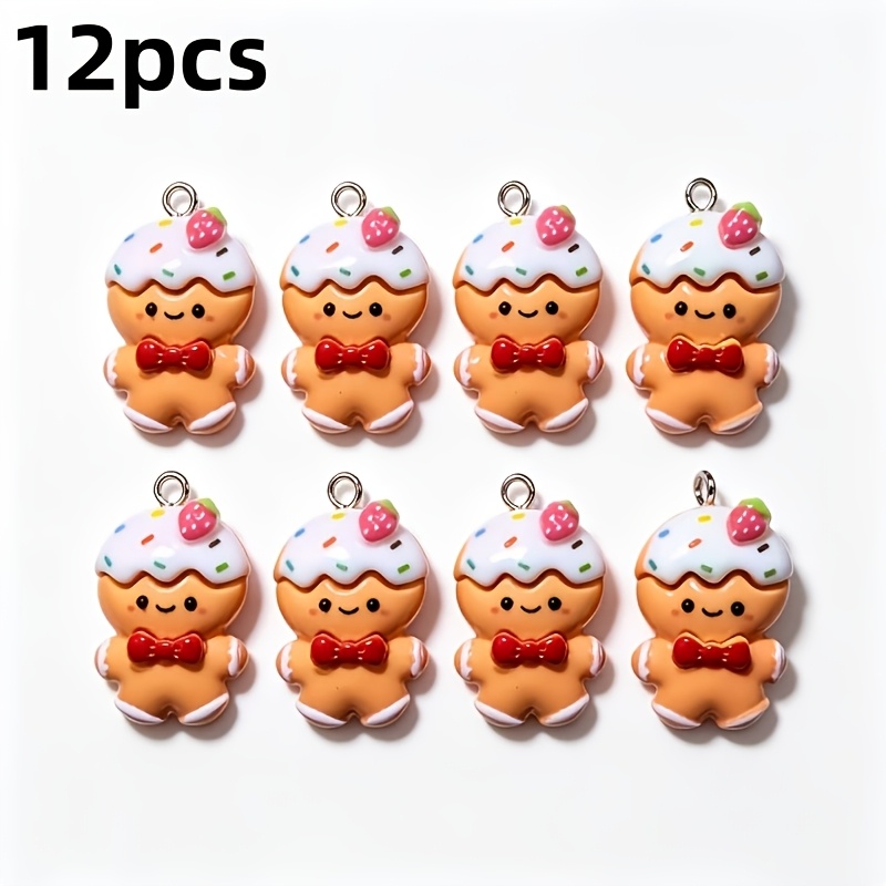 TEMU 24pcs/12pcs New High-quality Fashionable And Exquisite Christmas Series Pendant Charms, Suitable For , Bracelets, Necklaces, Phone Charms,