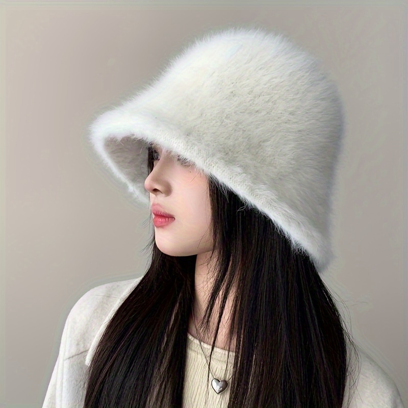 TEMU Fur Hat For Women - ,   Ear , Non-stretch Polyester