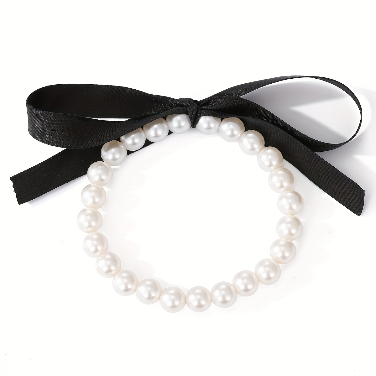 TEMU 1 pièce Nœud en ruban multicolore avec bracelet à breloques et élégant, accessoire , stylé et polyvalent, cadeau pour