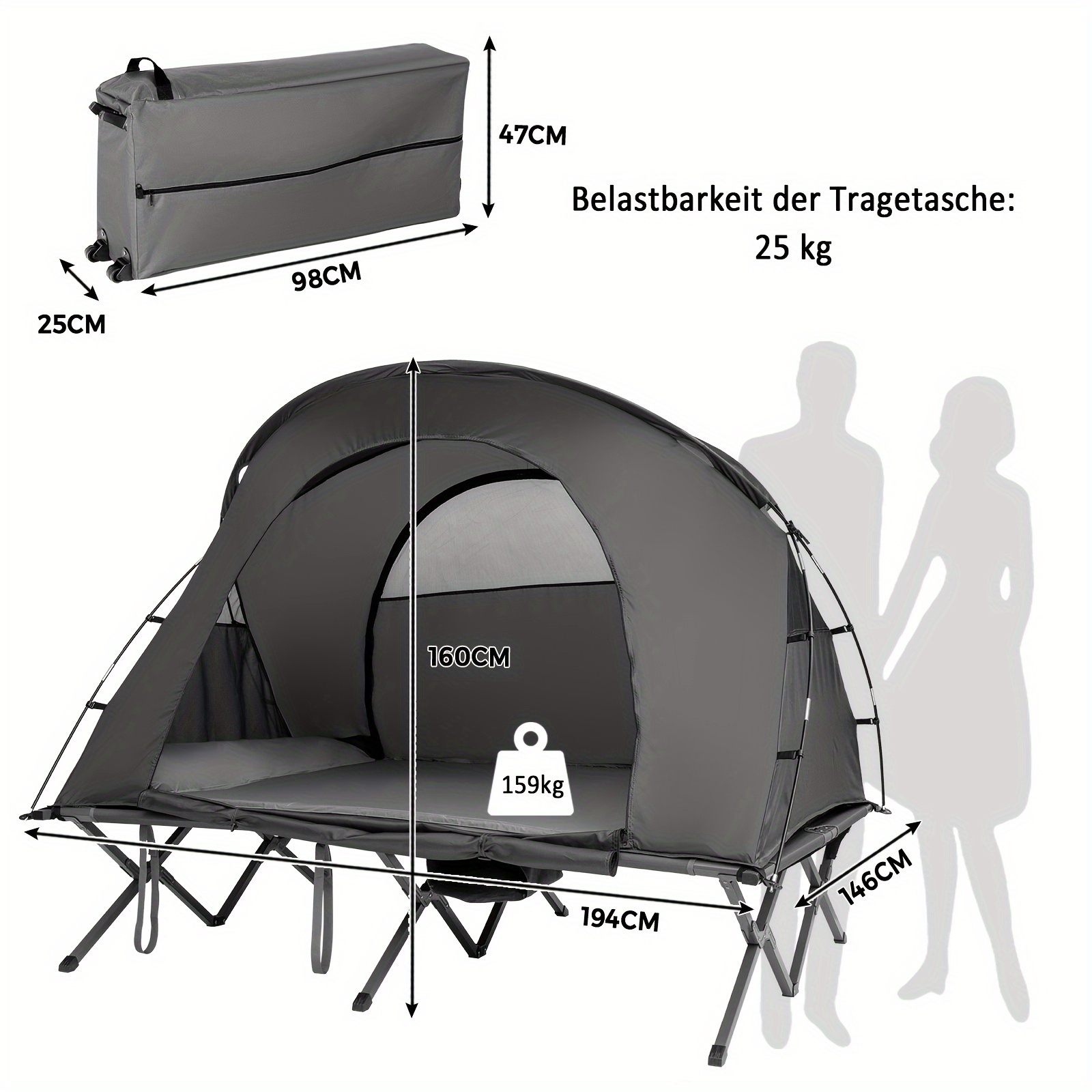 zelt camping 2 personen outdoor hochbett kompaktzelt - Temu Germany