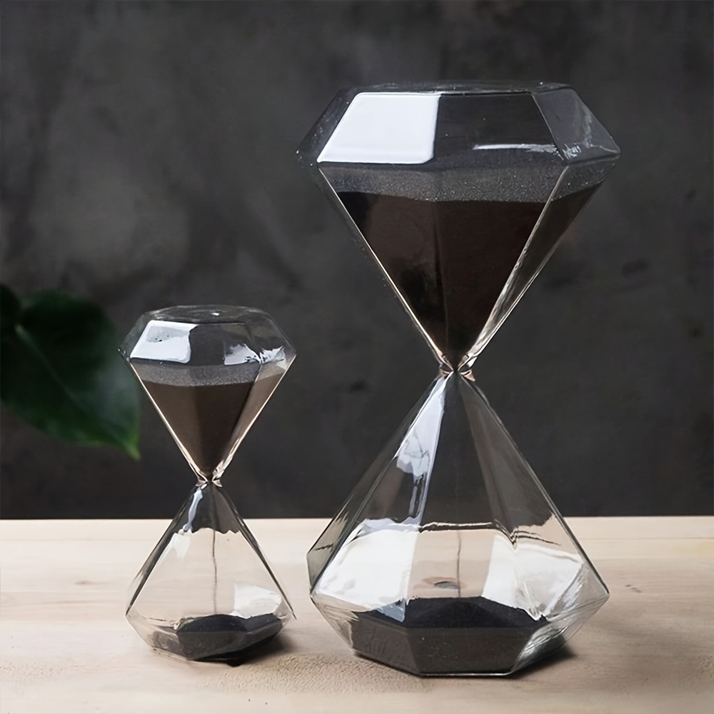 

5-minute Diamond Hourglass Timer - Versatile Home Decor For Any Room, Perfect Gift For Holidays & Special Occasions