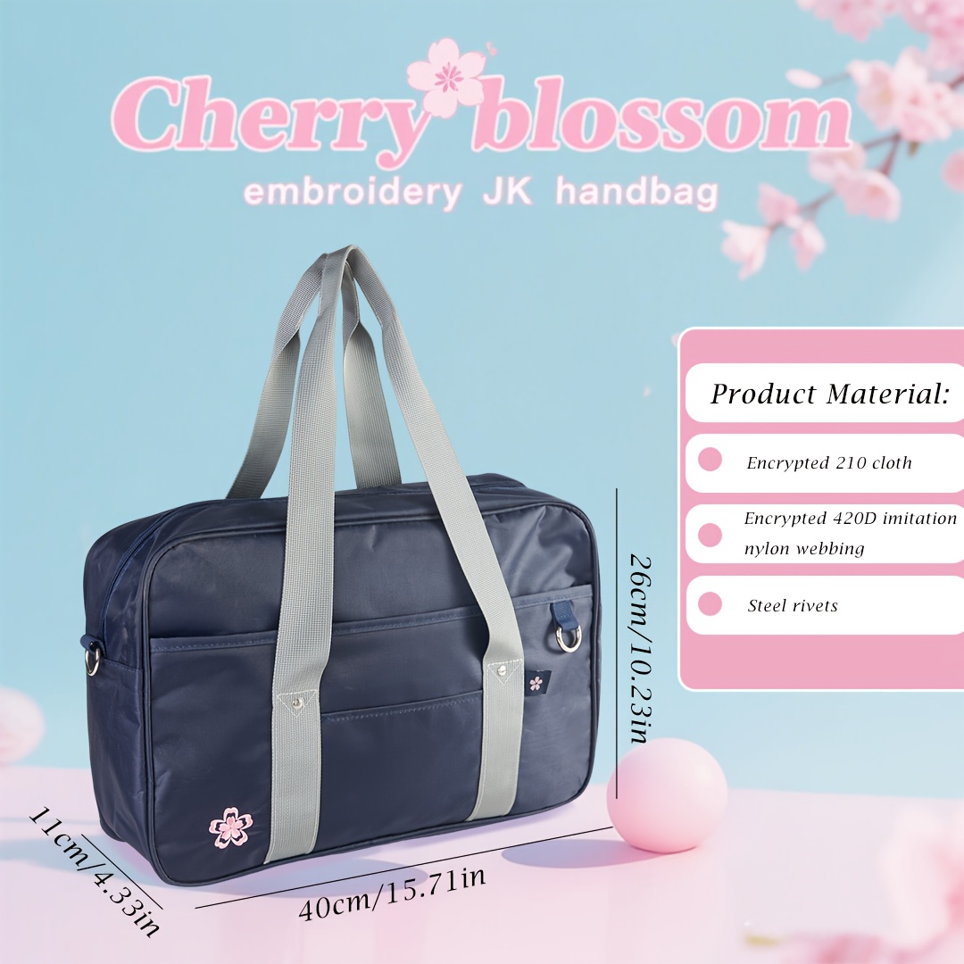 minimalistische vielseitige jk-schuluniform-tasche im japanischen stil, laptoptasche, trendiger ins-lolita-stil,   für pendeln schule, kann in der hand,   schultergurt oder crossbody getragen werden, unisex