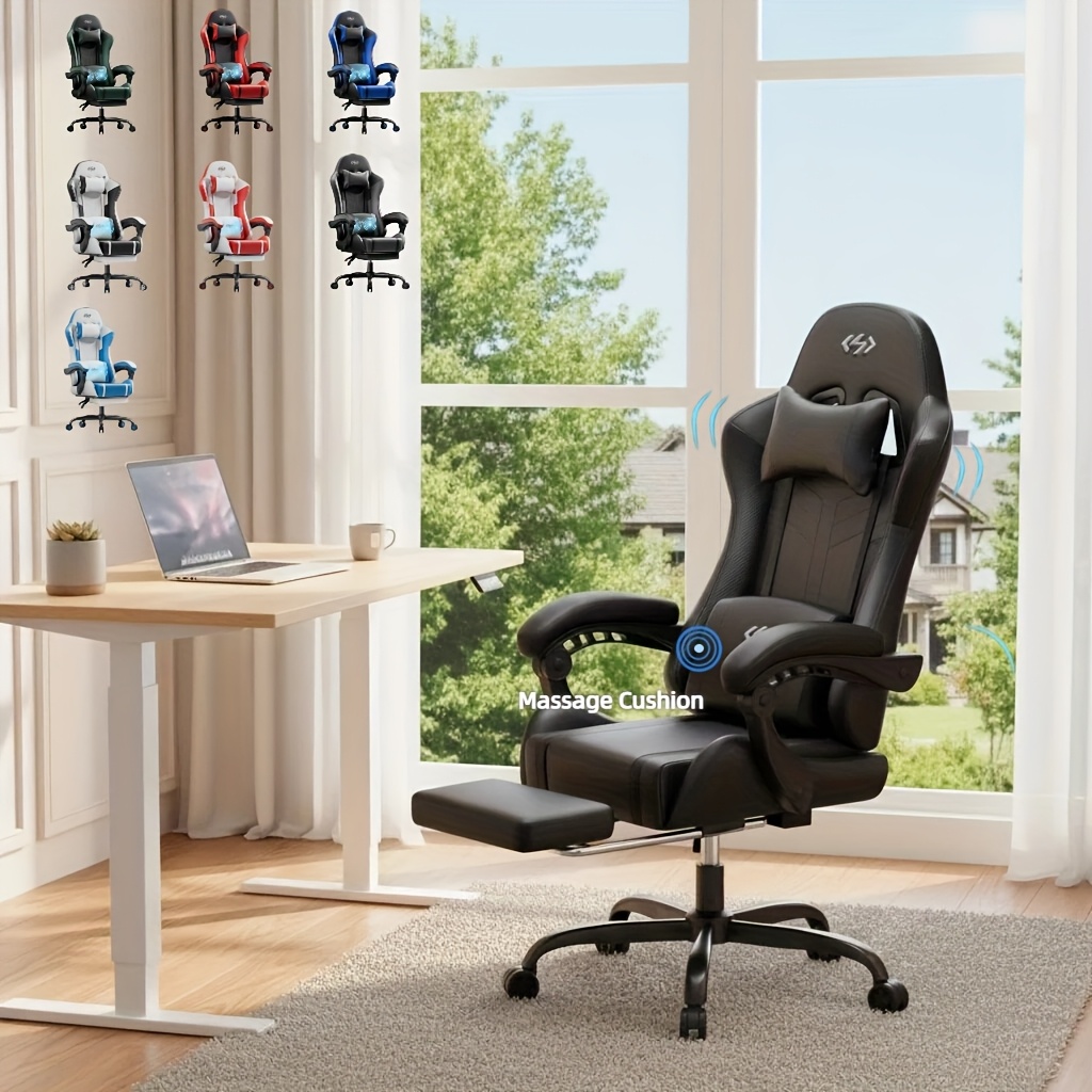 Een gamingstoel met pocketveringkussen