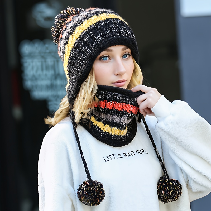 CLANE MUFFLER SET KNIT CAP