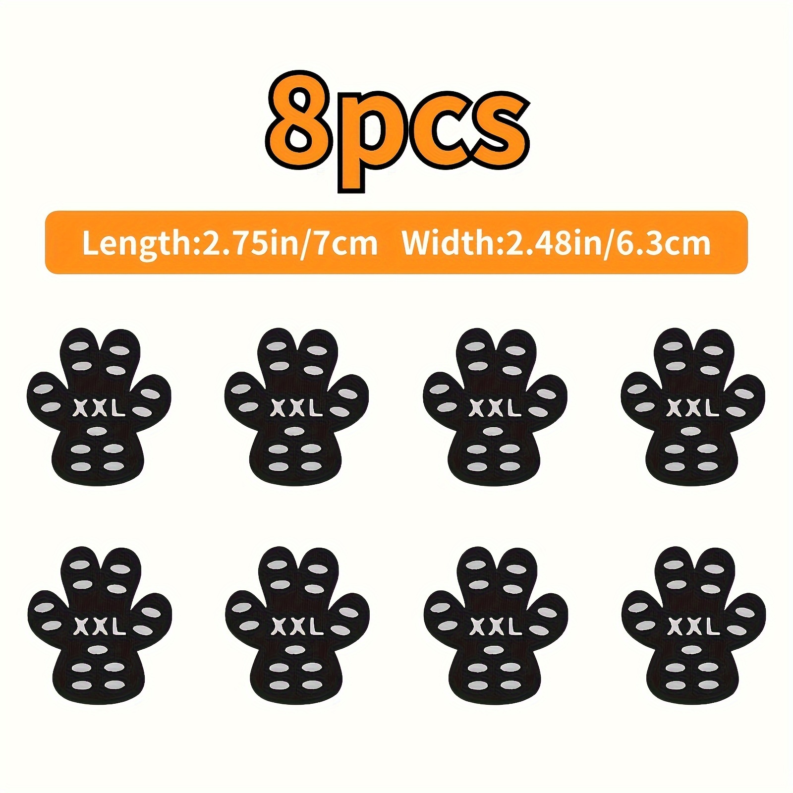 4pcs Dog Paw Protection Covers, Slip Resistant & Dust-Proof