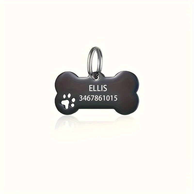 TEMU Pendant For Men, Personalized With Name, Phone Number, Dog Id Tag, Keychain Pendant, For Dog Lovers, Father's Day Gifts