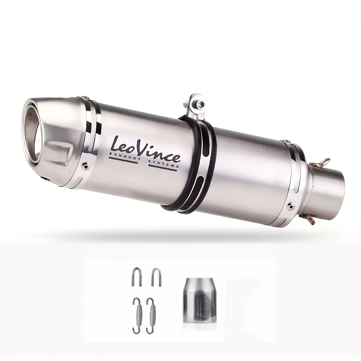 1pc 51mm universal motorcycle exhaust pipe stainless steel for street motor scooters details 5