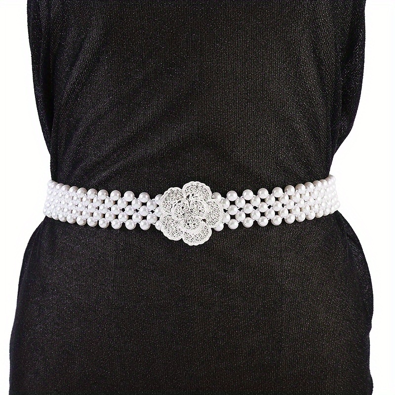 ceinture élastique en perle strass femmes Temu Luxembourg