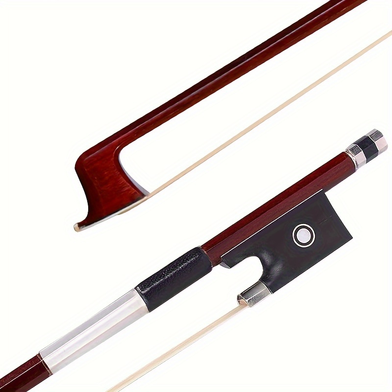 

Q Qingge Full Size 4/4 Violin Bow Dark Brown With Genuine , Professional Frog Balance Lightweight Bow For Violin Students