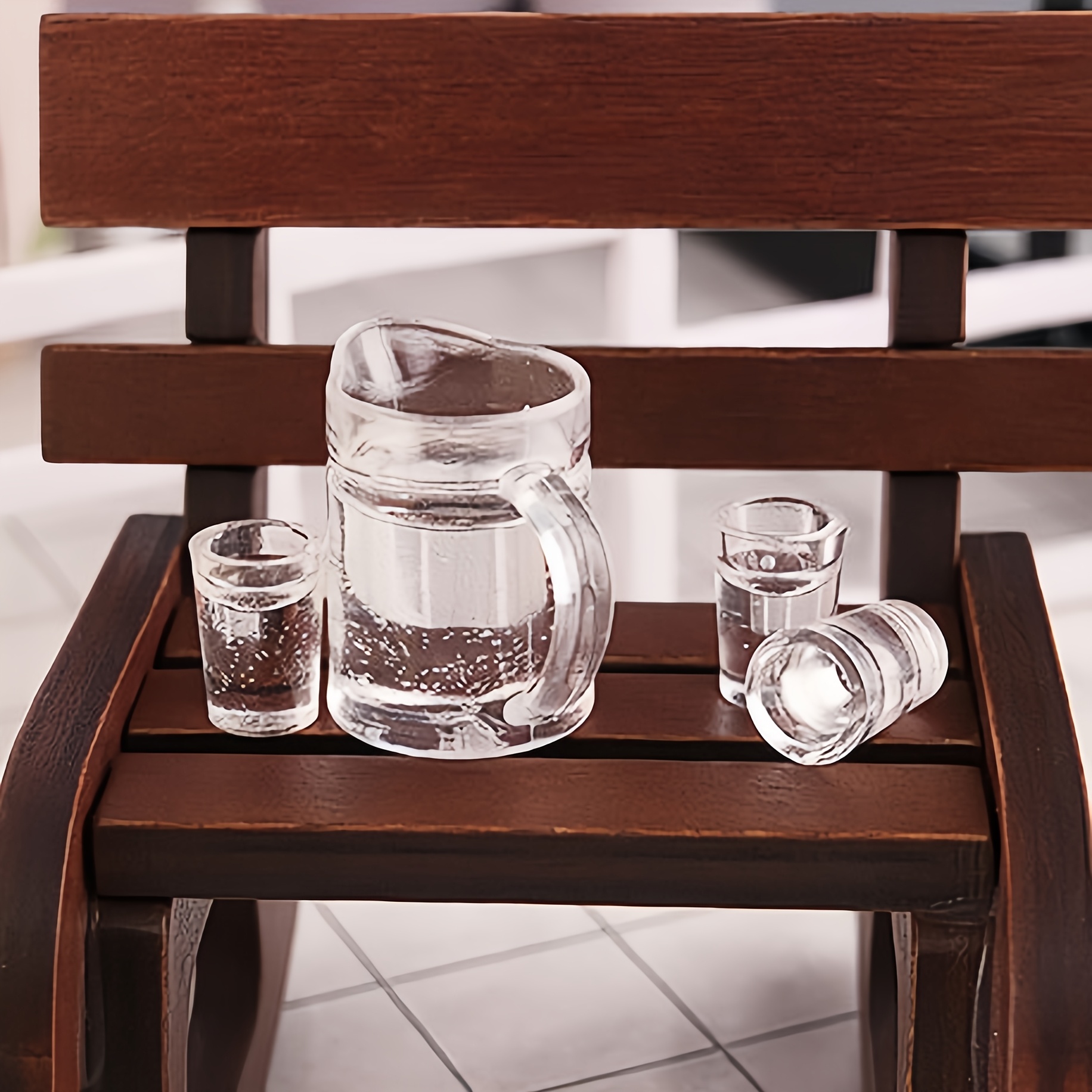 Set De 30 Vasos En Miniatura De Abs Para Casa De Muñecas – Escala 1:12, Transparentes, De 1.10 Cm, Ideales Para Decoración De Cocinas Y Manualidades