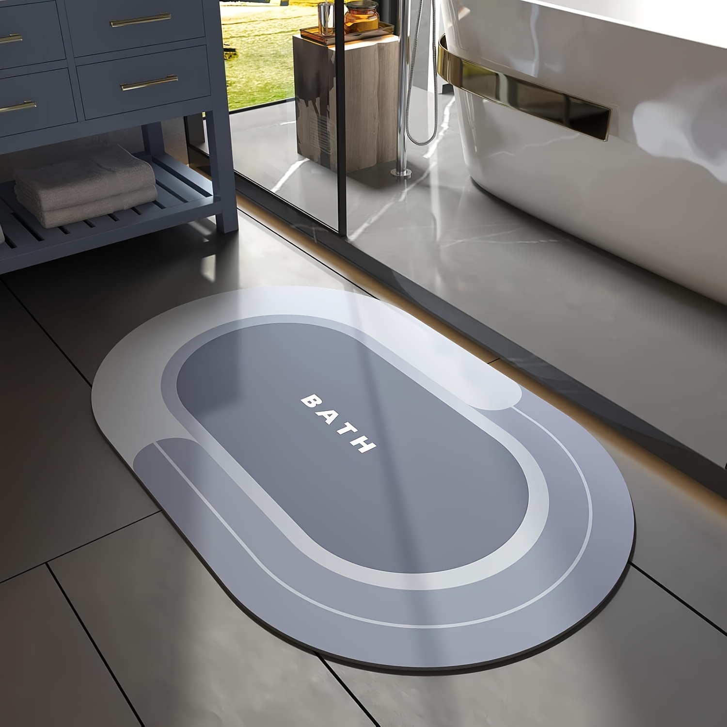 1pc quick dry bathroom mat bath rug mat non slip absorbent   mud floor rug with   for shower entryway bathroom rug bathroom floor mat e suitable for   room kitchen bedroom farmhouse kitchen christmas thanksgiving Product details 0