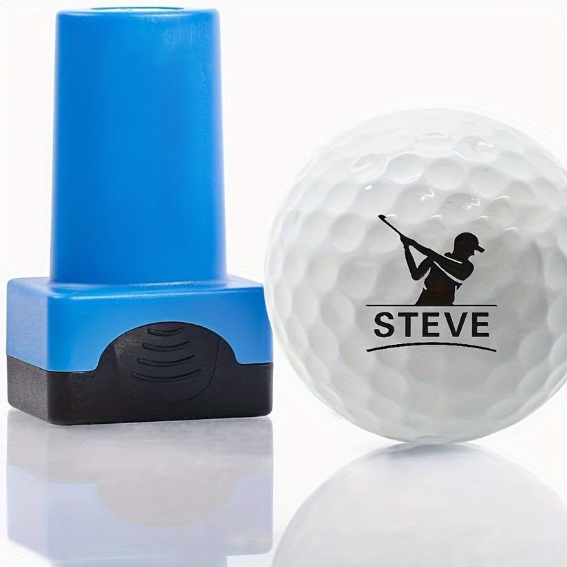 

1 Custom "" Quick-dry Waterproof Golf Ball Stamp - Personalized Golfer' With Reusable , Ideal Gift For Golf Enthusiasts, Blue Abs Material, Golf Accessories