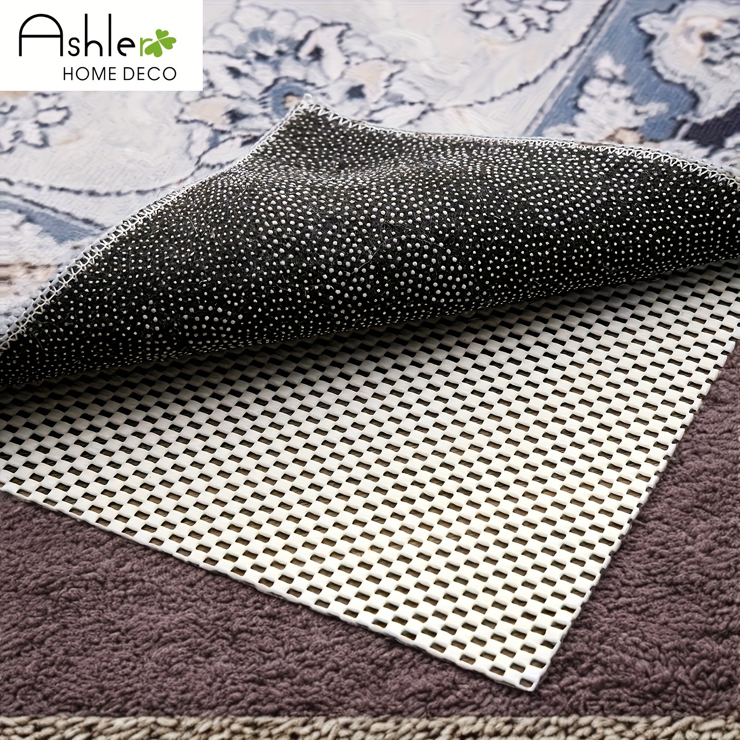 

Ashler Non-slip Rug Pads Extra Thick Pad For Area Rugs Hard Surface Floors, Keep Your Rugs Safe And In Place