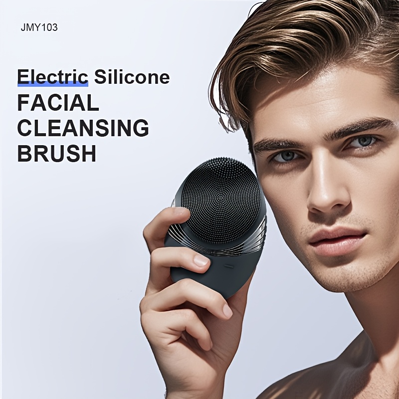 

Slim & Portable Electric Silicone Facial Cleansing Brush - Rechargeable, Usb-powered With 300mah Lithium Battery For Deep Cleanse, Exfoliate & Massage - 's Gift For Father's Day