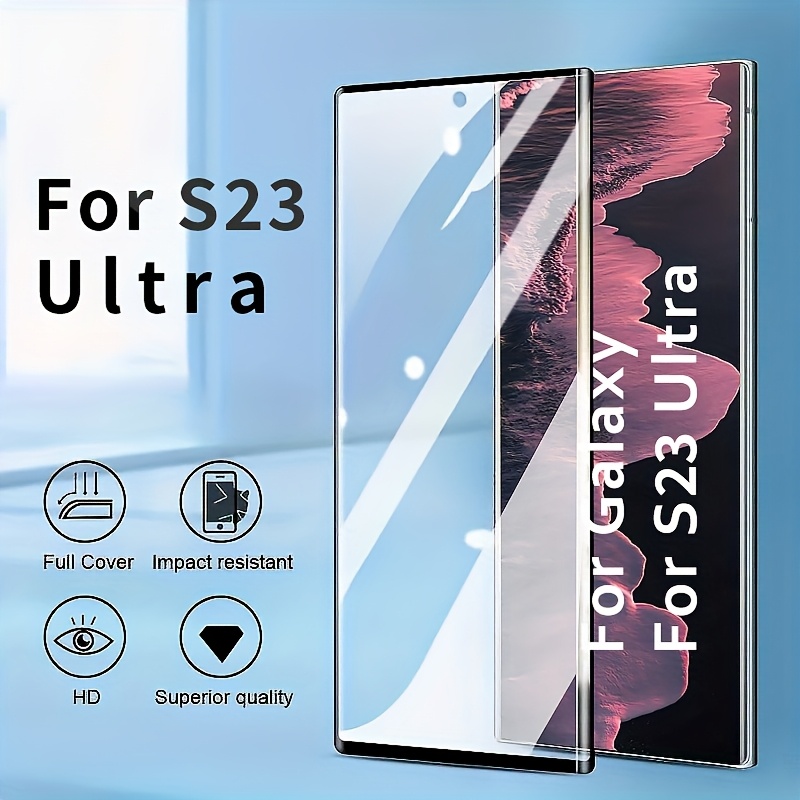 3-pack Tempered Glass Screen Protectors For Galaxy S23 Ultra, Hd Protective And Scratch-resistant
