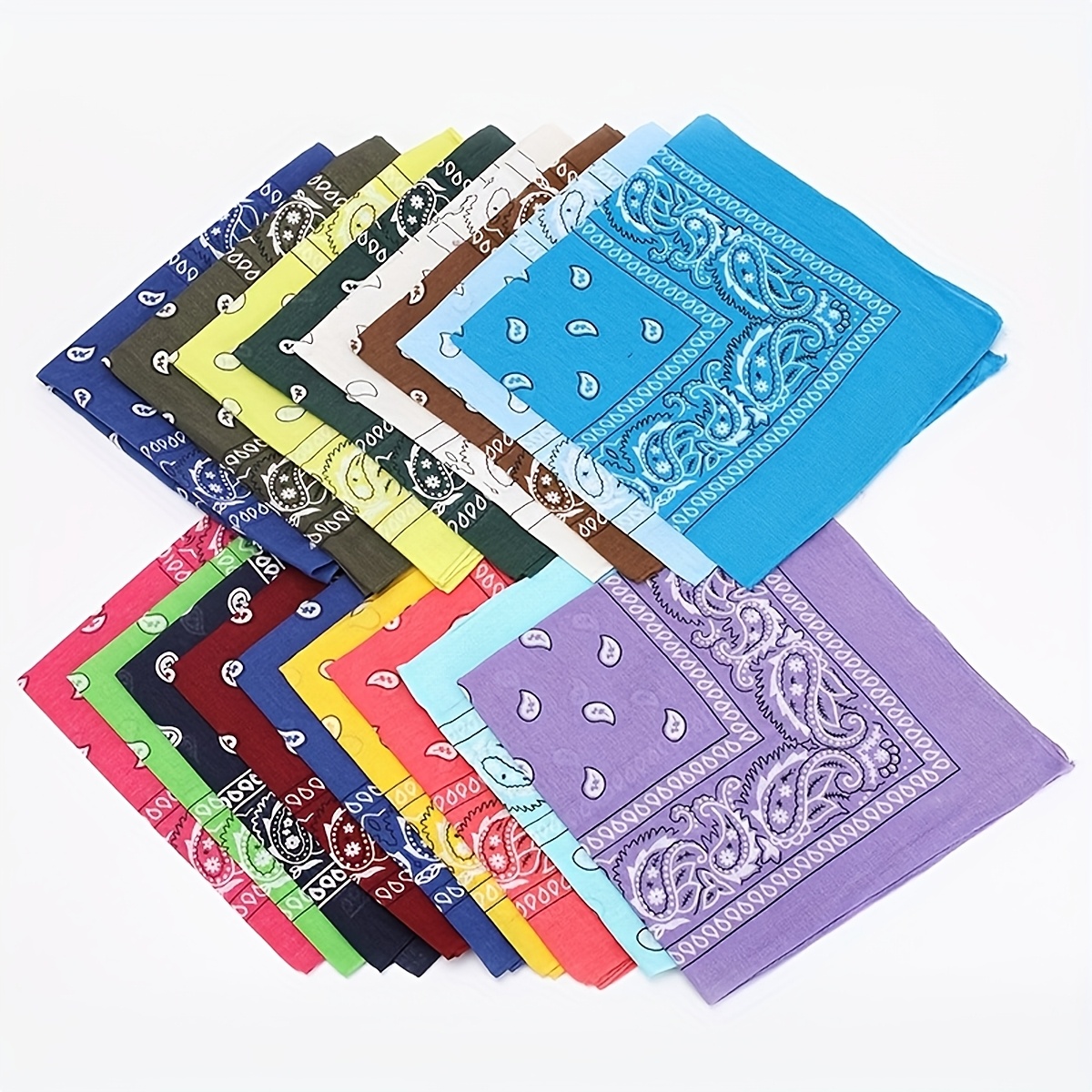 1 dame klassisk paisley     firkantet skjerf lommetørkle bandanas egnet for utendørs campus sportsklær allsidig liten firkantet skjerf