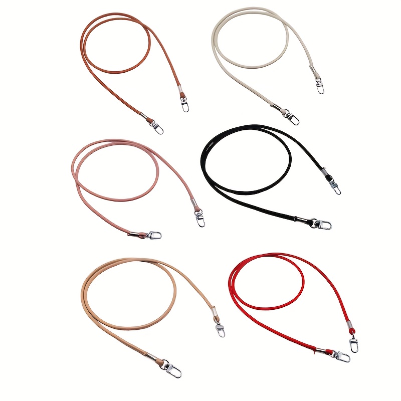 TEMU Juego de 6 piezas de accesorios de repuesto para correa de de de PU, correas reemplazables y versátiles de cordón de cuero PU con hebilla